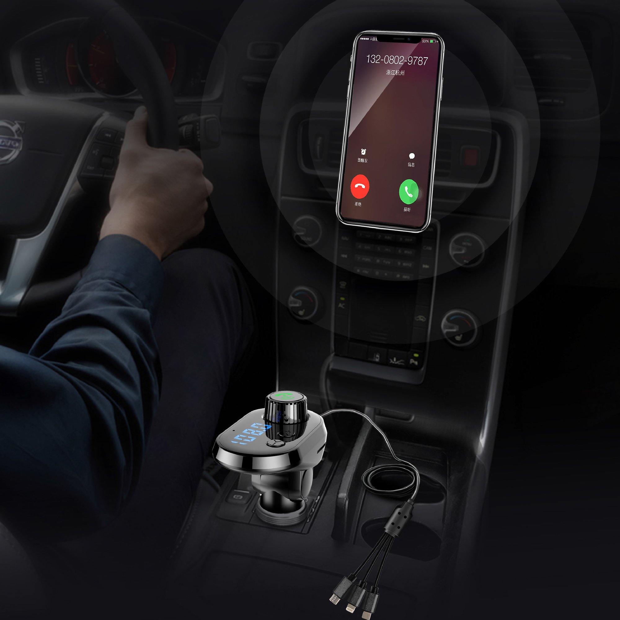 FIELUX USB Car Charger With Charging Cables - FIELUX.COM