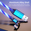 FIELUX Luminous LED Light Magnetic 3 in 1 Charging Cable - FIELUX.COM