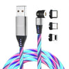 FIELUX Luminous LED Light Magnetic 3 in 1 Charging Cable - FIELUX.COM