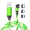 FIELUX Luminous LED Light Magnetic 3 in 1 Charging Cable - FIELUX.COM