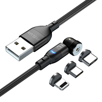 FIELUX Smiley Light Magnetic Charging Cable 3 in 1 - FIELUX.COM