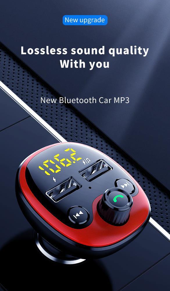 FIELUX Bluetooth Dual USB Port Fast Car Charger|-FIELUX-FIELUX.COM