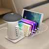 FIELUX 5 Port USB Charging Station with Mushroom Led Light - FIELUX.COM