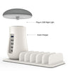 FIELUX 5 Port USB Charging Station with Mushroom Led Light - FIELUX.COM